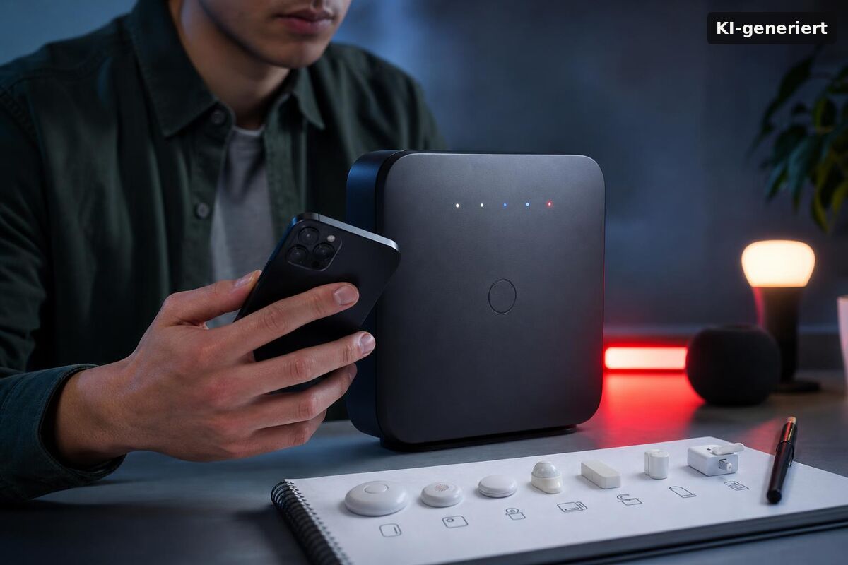 Illustration KI-generiert: Hue Bridge Pro: Matter bridge vs controller and addable devices